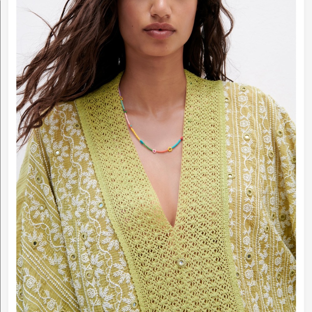 Zara Embroidered Long Dress - Picture 5 of 12